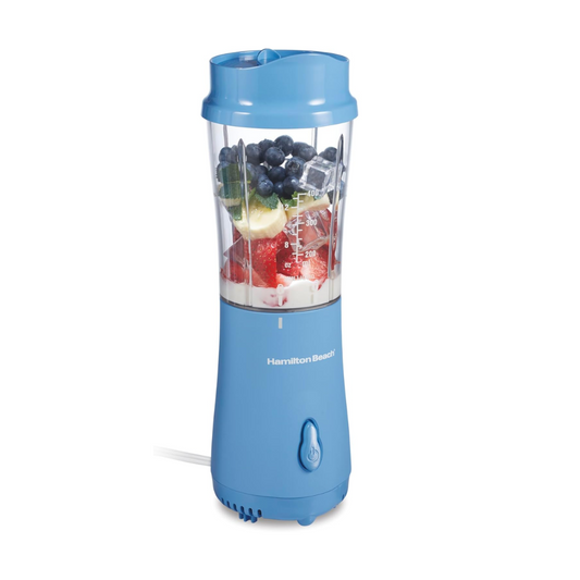 Beach Portable Blender for Shakes & Smoothies - 14 Oz BPA-Free Cup, Blue