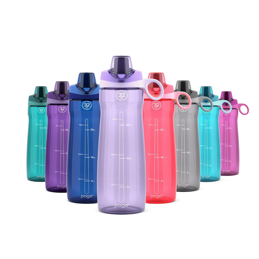 Reusable Water Bottle with Chug Lid - BPA-Free, Dishwasher Safe, 18oz-64oz