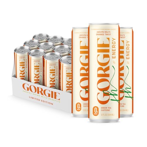 GORGIE Tropical Variety Sugar-Free Energy Drink - Pack of 12 Sparkling