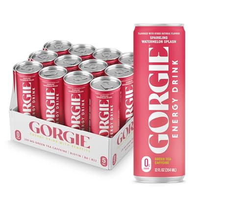 GORGIE Tropical Variety Sugar-Free Energy Drink - Pack of 12 Sparkling