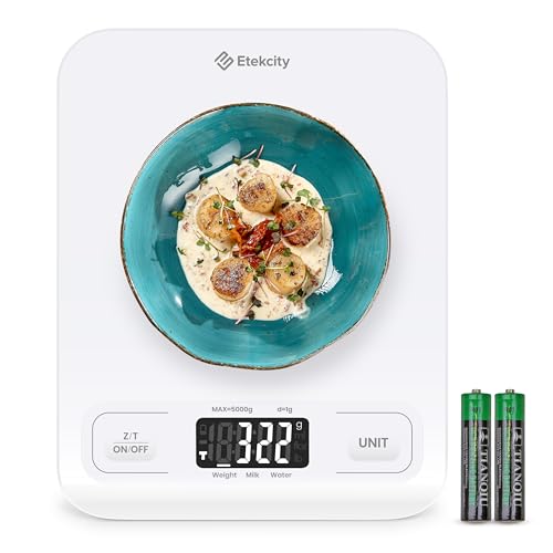 Digital Food Kitchen Scale - Grams & Ounces for Baking, Cooking, Keto