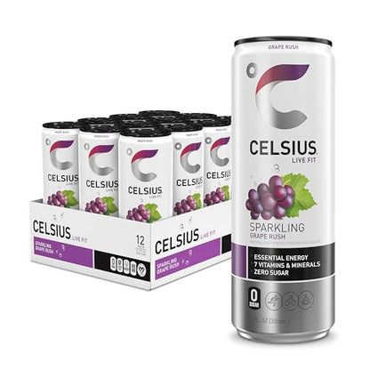 CELSIUS Assorted Flavors Variety Pack - 12 Fl Oz Functional Energy Drinks