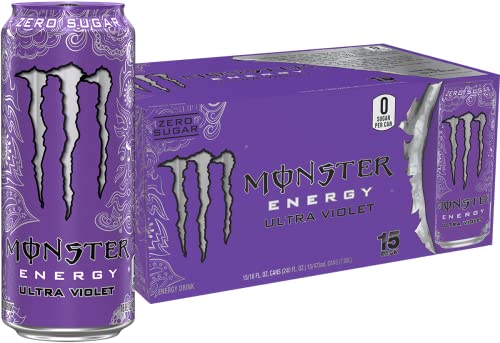 Monster Energy Zero Ultra, Sugar Free Energy Drink, 16 Fl oz (Pack of 15)