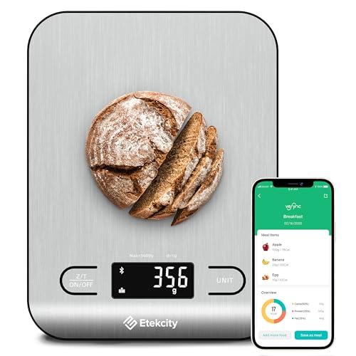 Digital Food Kitchen Scale - Grams & Ounces for Baking, Cooking, Keto