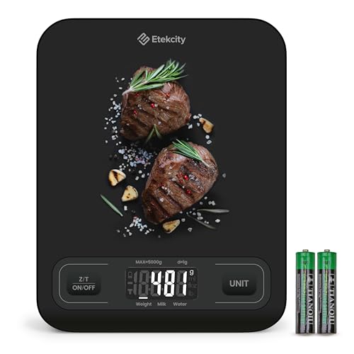 Digital Food Kitchen Scale - Grams & Ounces for Baking, Cooking, Keto