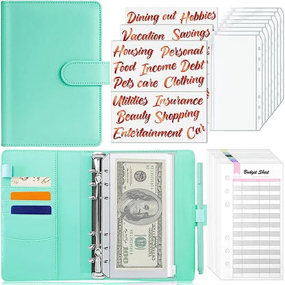 Budget Binder with Cash Envelopes - A6 Money Organizer & Stickers