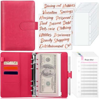 Budget Binder with Cash Envelopes - A6 Money Organizer & Stickers