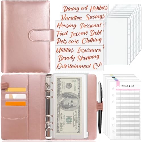 Budget Binder with Cash Envelopes - A6 Money Organizer & Stickers