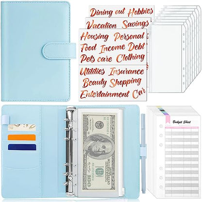 Budget Binder with Cash Envelopes - A6 Money Organizer & Stickers