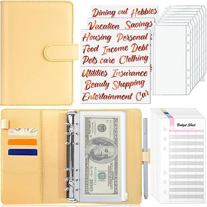 Budget Binder with Cash Envelopes - A6 Money Organizer & Stickers