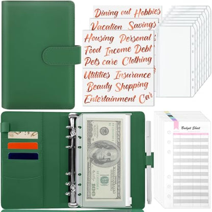 Budget Binder with Cash Envelopes - A6 Money Organizer & Stickers