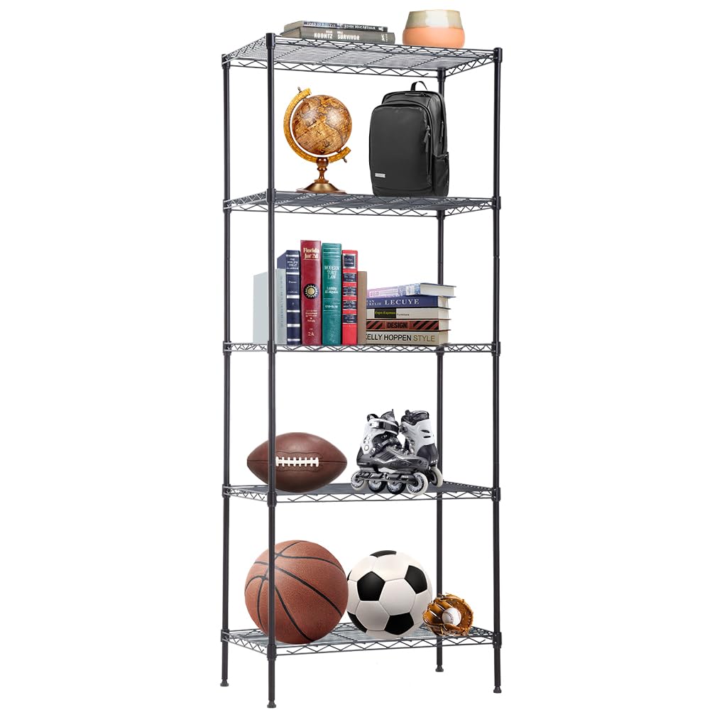 4-Tier Heavy Duty Metal Shelf - Adjustable Steel Rack, 1000 LBS Capacity