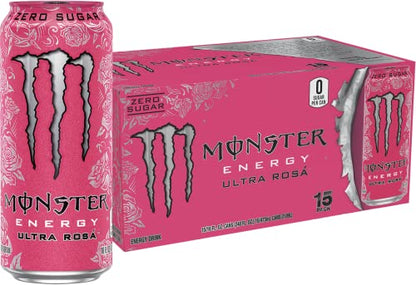 Monster Energy Zero Ultra, Sugar Free Energy Drink, 16 Fl oz (Pack of 15)