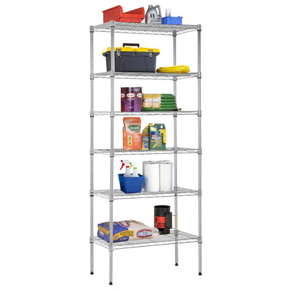 4-Tier Heavy Duty Metal Shelf - Adjustable Steel Rack, 1000 LBS Capacity