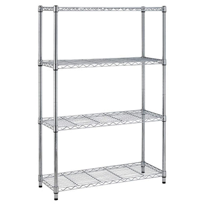 4-Tier Heavy Duty Metal Shelf - Adjustable Steel Rack, 1000 LBS Capacity