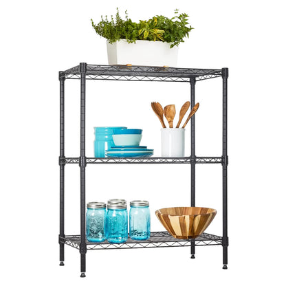 4-Tier Heavy Duty Metal Shelf - Adjustable Steel Rack, 1000 LBS Capacity