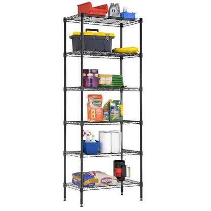 4-Tier Heavy Duty Metal Shelf - Adjustable Steel Rack, 1000 LBS Capacity