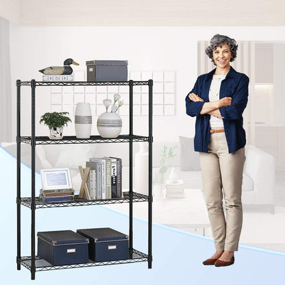 4-Tier Heavy Duty Metal Shelf - Adjustable Steel Rack, 1000 LBS Capacity