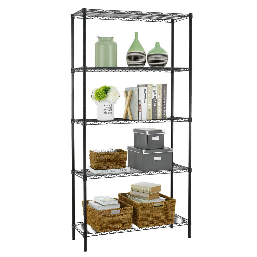 4-Tier Heavy Duty Metal Shelf - Adjustable Steel Rack, 1000 LBS Capacity