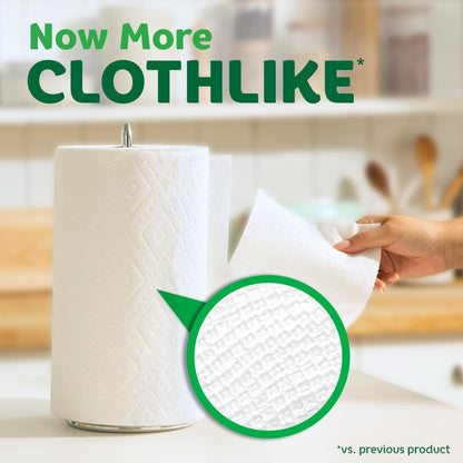 Quick Size Paper Towels - 8 Family Rolls, Equivalent to 20 Regular Rolls