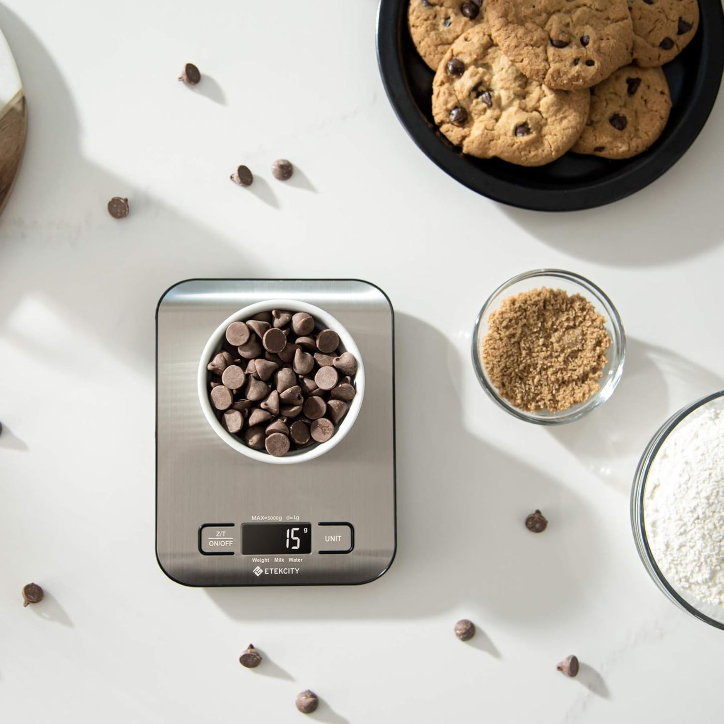 Digital Food Kitchen Scale - Grams & Ounces for Baking, Cooking, Keto