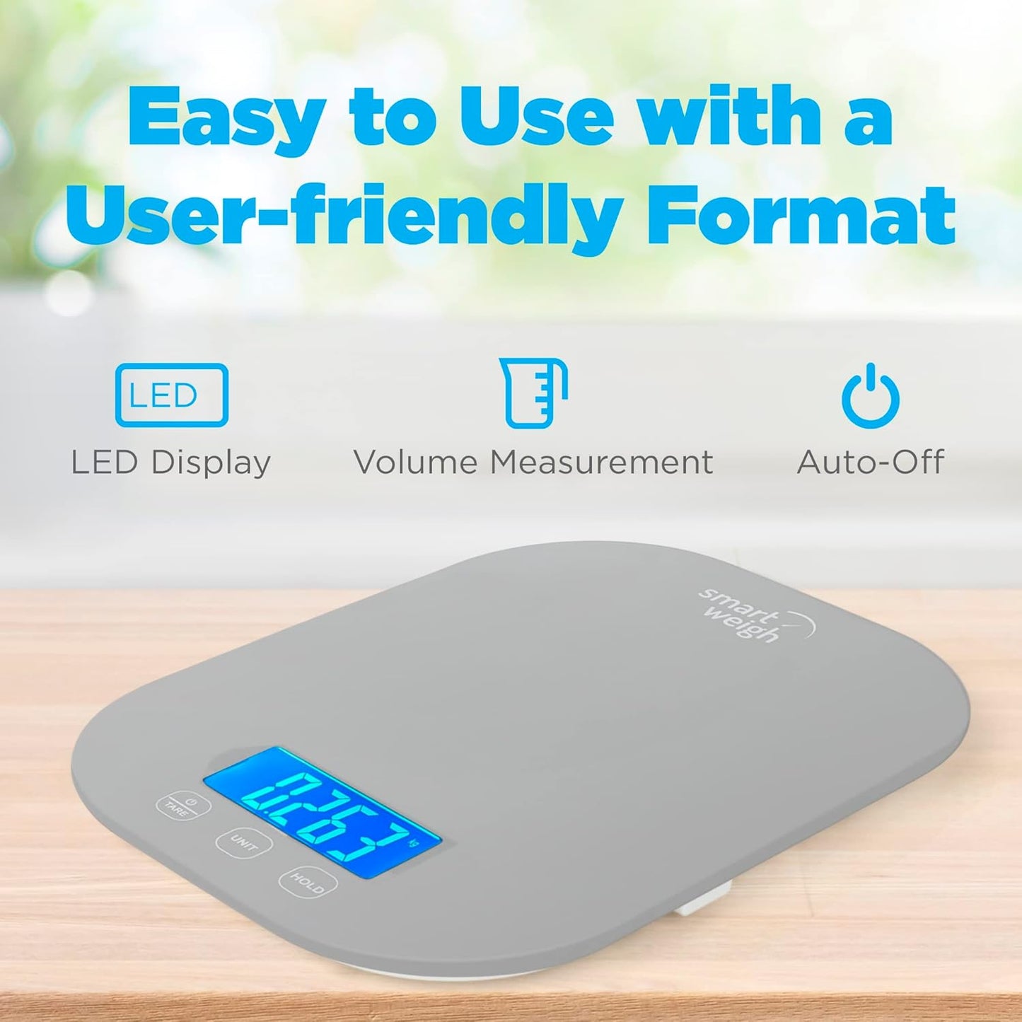 Digital Food Scale - Kitchen Weight Scale for Grams & Ounces, 5 Modes