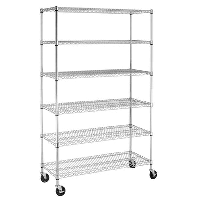 4-Tier Heavy Duty Metal Shelf - Adjustable Steel Rack, 1000 LBS Capacity