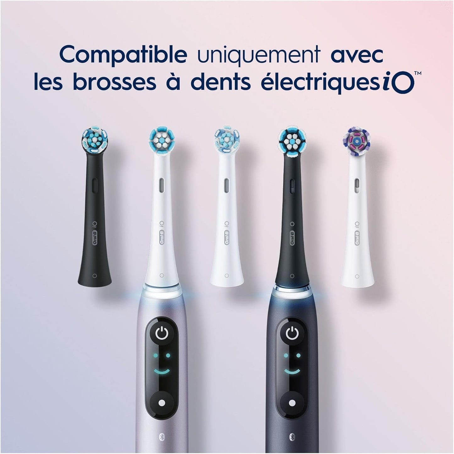 Oral-B iO Gentle Care Toothbrush Heads - Angled Bristles, 4 Pack