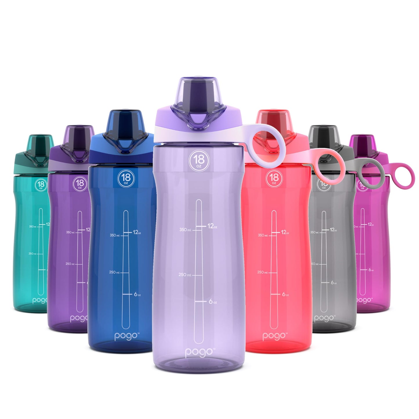 Reusable Water Bottle with Chug Lid - BPA-Free, Dishwasher Safe, 18oz-64oz