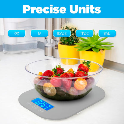 Digital Food Scale - Kitchen Weight Scale for Grams & Ounces, 5 Modes