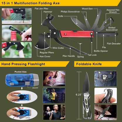 200-in-1 Survival Kit: First Aid & Tactical Gear for Camping & Emergency