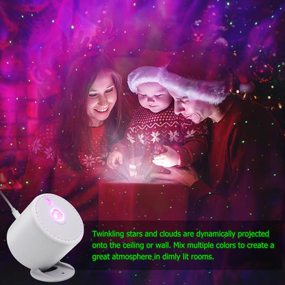 Galaxy Star Projector with Timer & Remote - Night Light for Bedroom