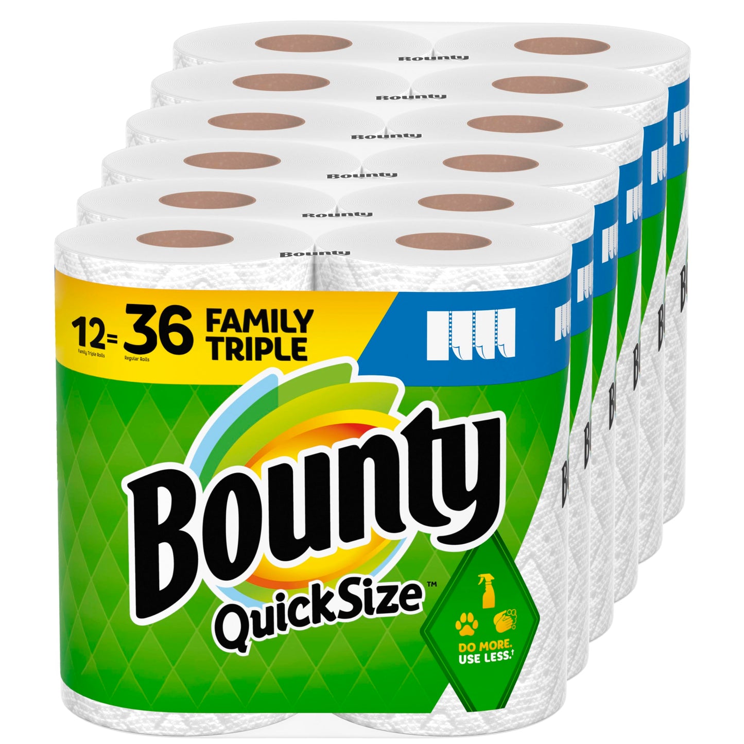 Quick Size Paper Towels - 8 Family Rolls, Equivalent to 20 Regular Rolls