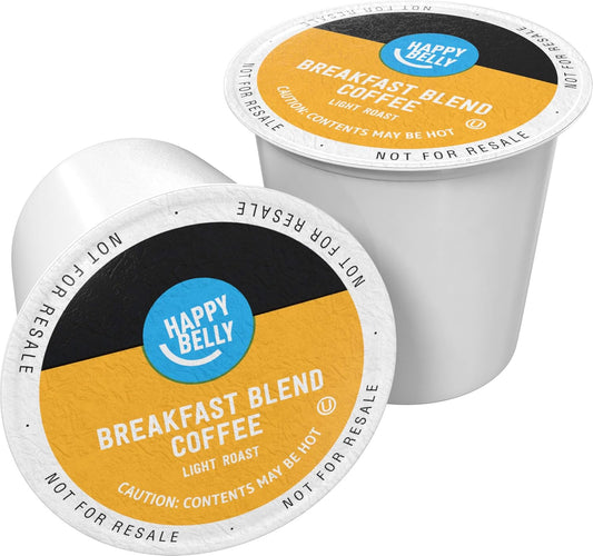 Happy Belly Breakfast Blend Coffee Pods - Light Roast, 24 Count for Keurig 2.0