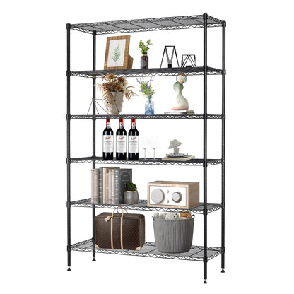 4-Tier Heavy Duty Metal Shelf - Adjustable Steel Rack, 1000 LBS Capacity